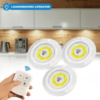 Lot de 3 Spots Led Sans Fil avec Télécommande