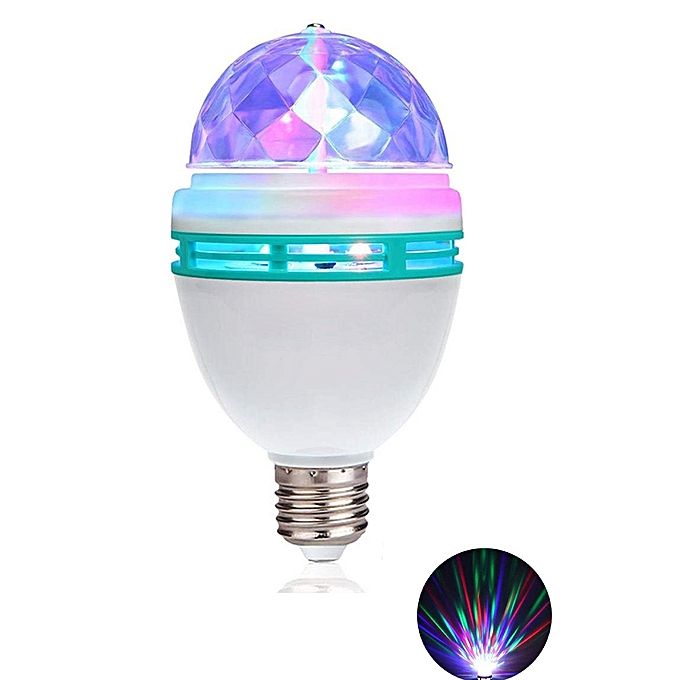 Ampoule tournante disco- LED – RGB – 3w – 220 v