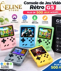 Console de Jeu Vidéo Rétro G5 – 500+ Jeux Intégrés