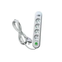 Multiprise avec 4 Prises - 2 Ports USB et 1 Port Type C