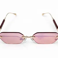 Lunettes Pink Gold Rimless – Unisex